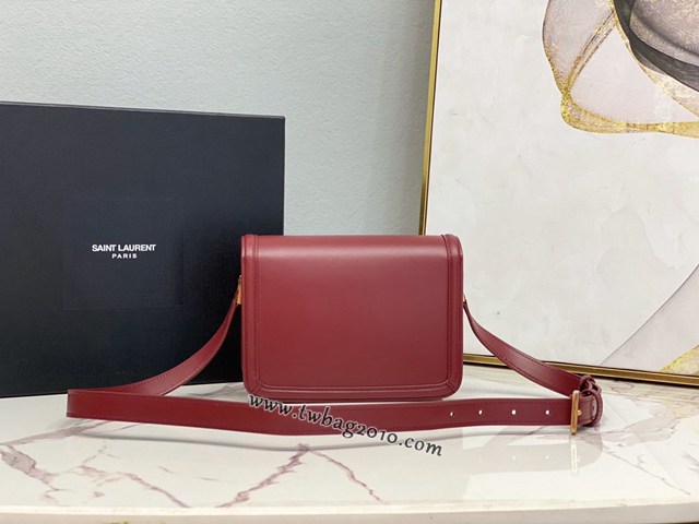 YSL专柜款女包 聖羅蘭經典款MONOGRAM金屬旋扣小號郵差包 YSL肩背斜挎包 634306  jjh1084